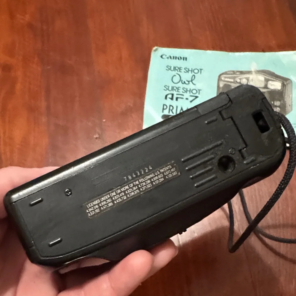 Canon Black Film Camera with Strap